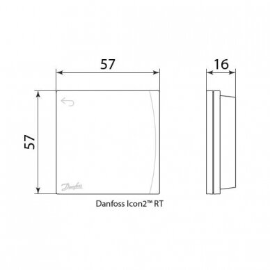 Kambario jutiklis Danfoss Icon2 belaidis 1